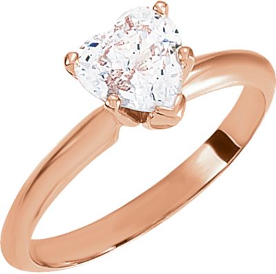 Heart Shape Solitaire Mounting