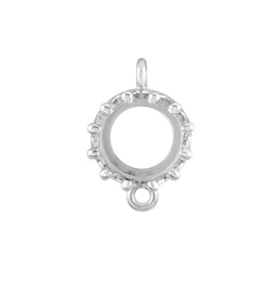 Round Cabochon Link with Rings