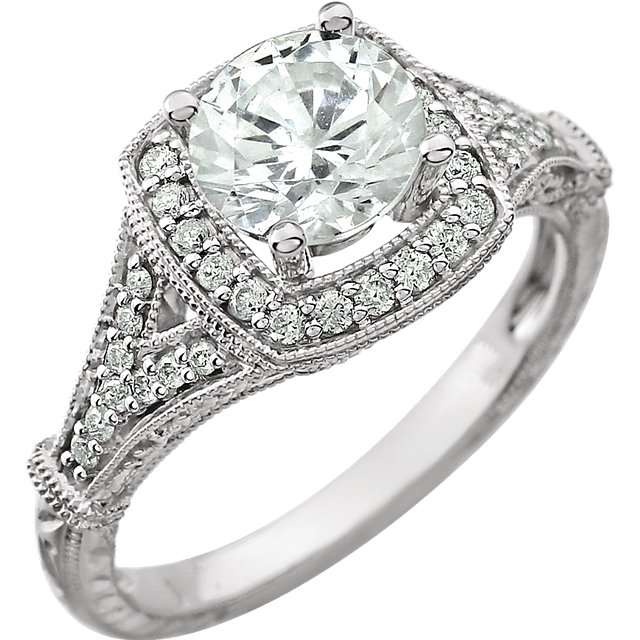 Vintage Inspired Wedding Ring to look royal