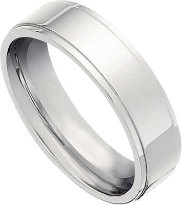 7mm Titanium Ridged Band 