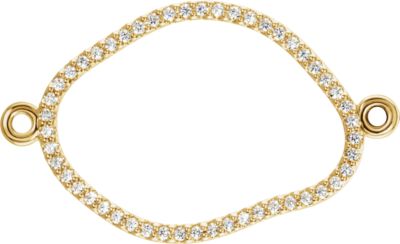 Open Silhouette Dangle Component with Jump Rings