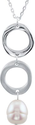 Freshwater Cultured Pearl & Fashion Circle Necklace