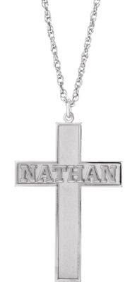 Personalized Cross Necklace 