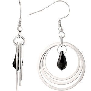 Stainless Steel Circle Earrings