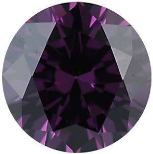 Round Imitation Amethyst