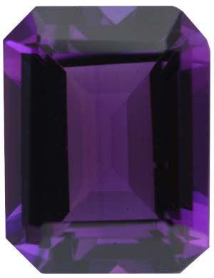 Emerald/Octagon Imitation Amethyst