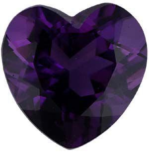 Heart Imitation Amethyst
