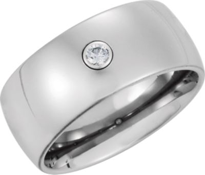 Dura Cobalt&trade; .10 ct Diamond Band