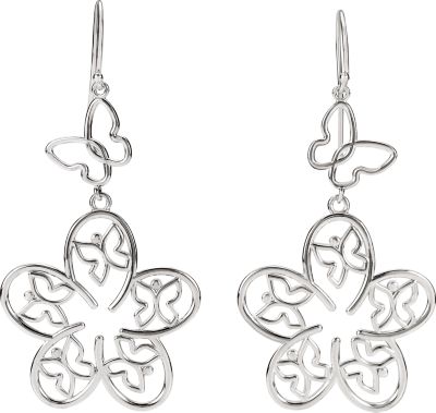 Floral & Butterfly Design Earrings