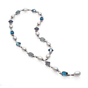 Aquarella&reg; South Sea Cultured Pearl & Genuine Gemstones Necklace