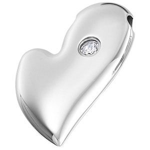 Amalfi&trade; Stainless Steel Heart Pendant