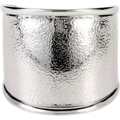Amalfi™ Stainless Steel Hammered Cuff Bracelet
