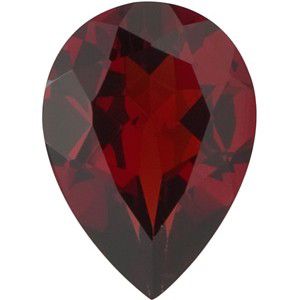 Pear Genuine Mozambique Garnet