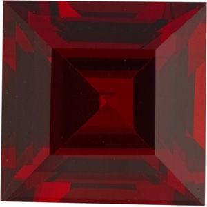 Square Genuine Mozambique Garnet