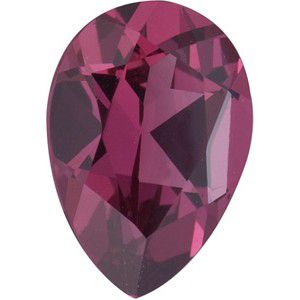 Pear Genuine Rhodolite Garnet