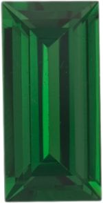 Straight Baguette Genuine Tsavorite Garnet