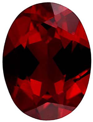Oval Imitation Garnet