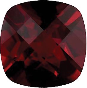 Antique Square Imitation Garnet