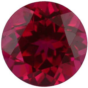 Round Imitation Ruby