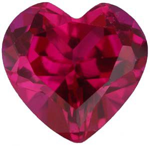 Heart Imitation Ruby