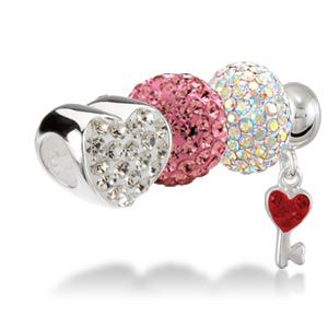 Beads with Crystals