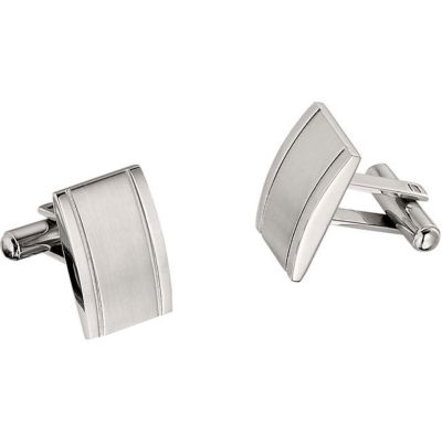 Stainless Steel Rectangular Cuff Links