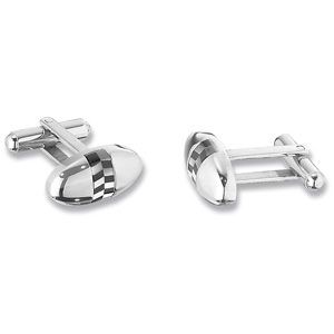 Stainless Steel Oval Multi Color Cuff Links