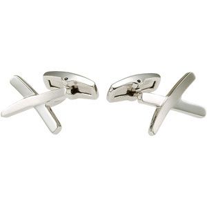Stainless Steel Satin & Polished Cuff Links