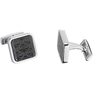 Stainless Steel Fleur-de-Lis Design Cuff Links