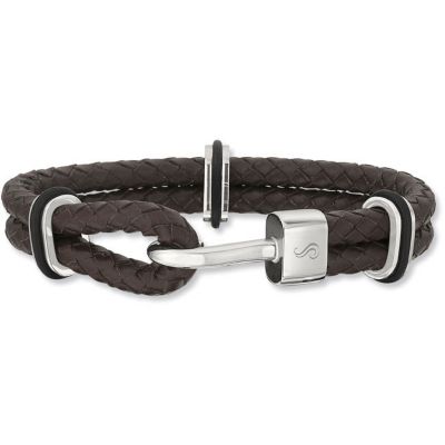 Leather & Stainless Steel Bracelet