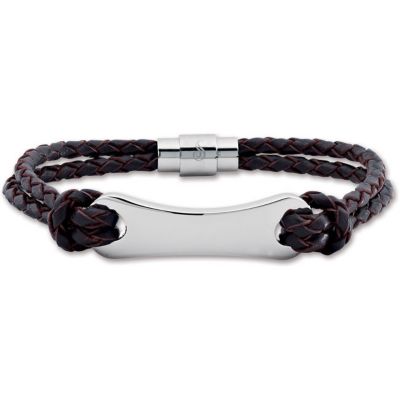 Leather & Stainless Steel Bracelet