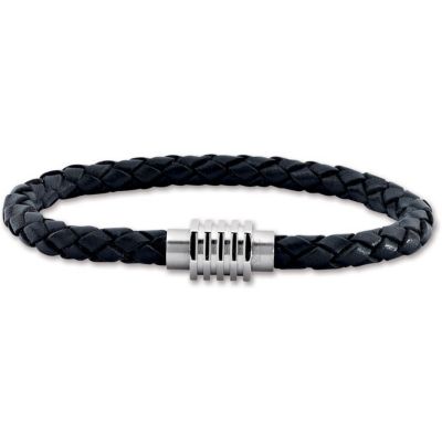 Leather & Stainless Steel Bracelet