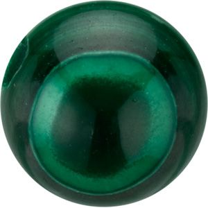 Round Genuine Malachite Bead
