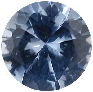 Round Imitation Aquamarine