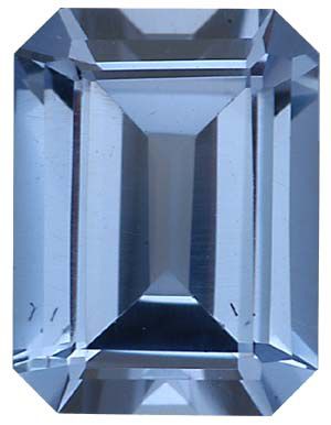 Emerald/Octagon Imitation Aquamarine
