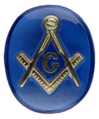 Oval Blue Masonic