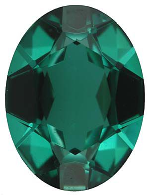 Oval Imitation Emerald
