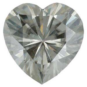 Heart Lab Created Moissanite