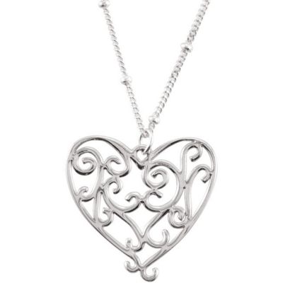 Sterling Silver Heart 16