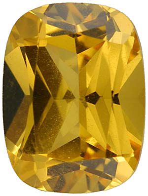 Antique Cushion Imitation Citrine
