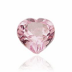 Heart Imitation Pink Tourmaline
