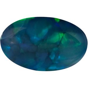 Genuine Opal - Oval Cab Australian; AA Quality; BLACK