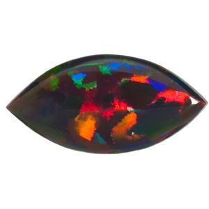Marquise Lab Created Black Opal