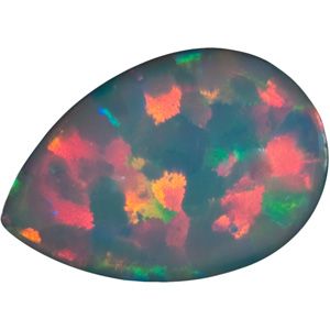Pear Lab Created White Opal