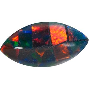 Marquise Lab Created Mosaic Opal