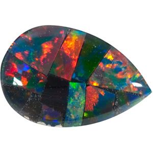Pear Lab Created Mosaic Opal