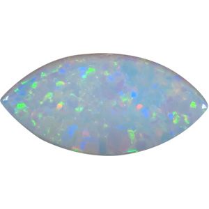 Marquise Genuine White Opal