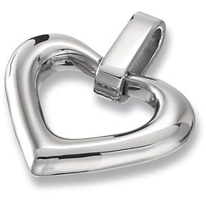 Amalfi&trade; Stainless Steel Heart Pendant