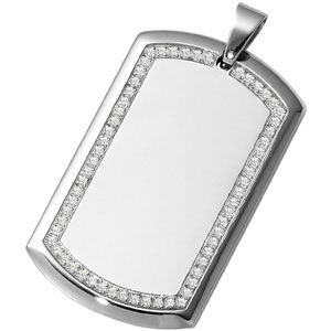 Stainless Steel Dog Tag Pendant 