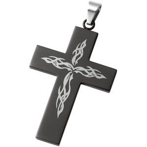 Stainless Steel Cross Pendant or Necklace